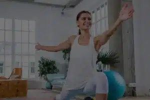 People doing yoga in a yoga studio